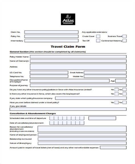 lv travel claim form.